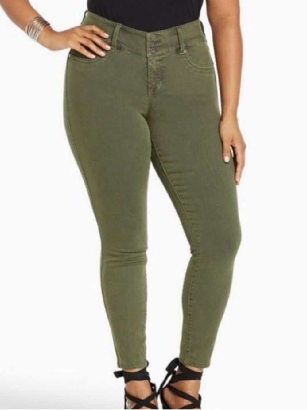 Torrid | Olive Green Denim Super Soft Jegging Skinny Jeans Sz 20T-Tall